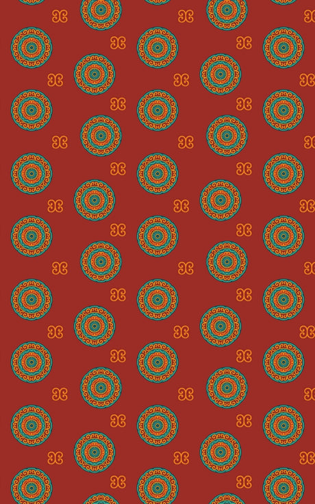 Circular Motion Mandala - London Penny Gift Wrap
