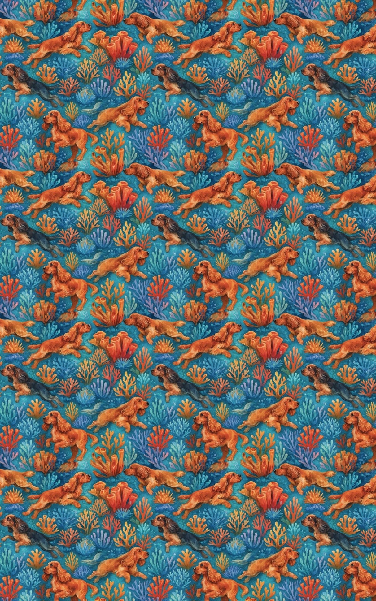 Cocker Coral Reef - London Penny Gift Wrap