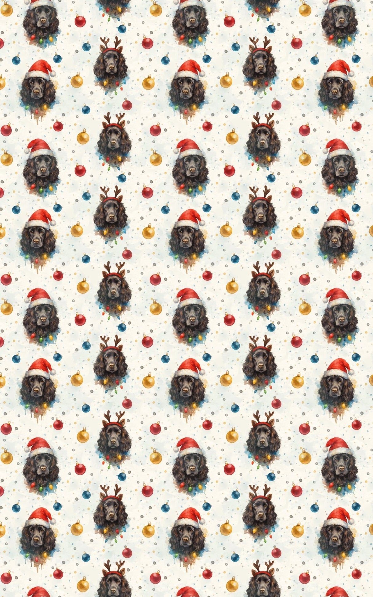 Santa’s Little Spaniel - London Penny Gift Wrap