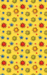 Color Splash Comic Bursts - London Penny Gift Wrap