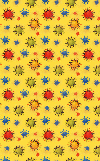 Color Splash Comic Bursts