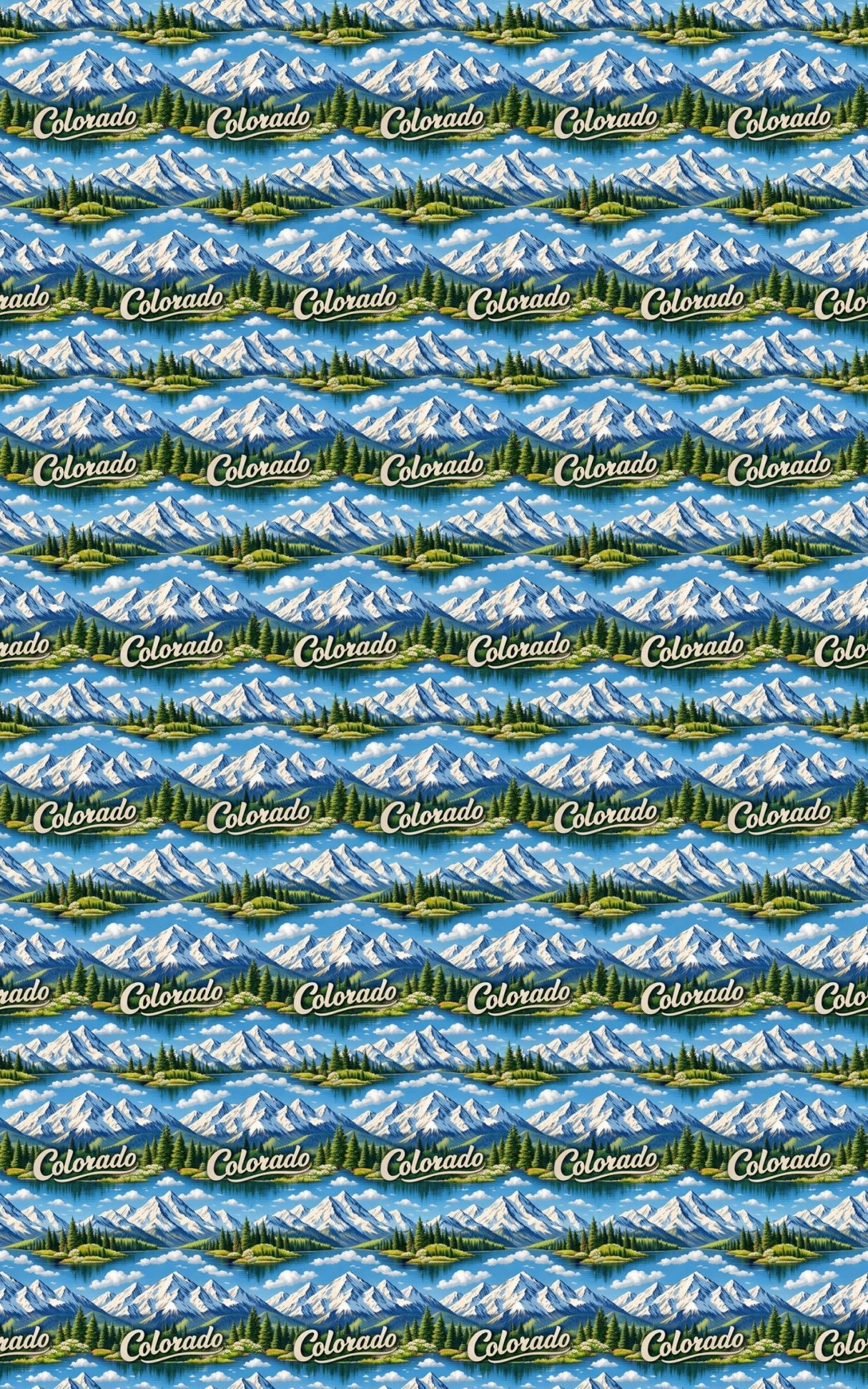 Colorado Alpine Peaks - London Penny Gift Wrap