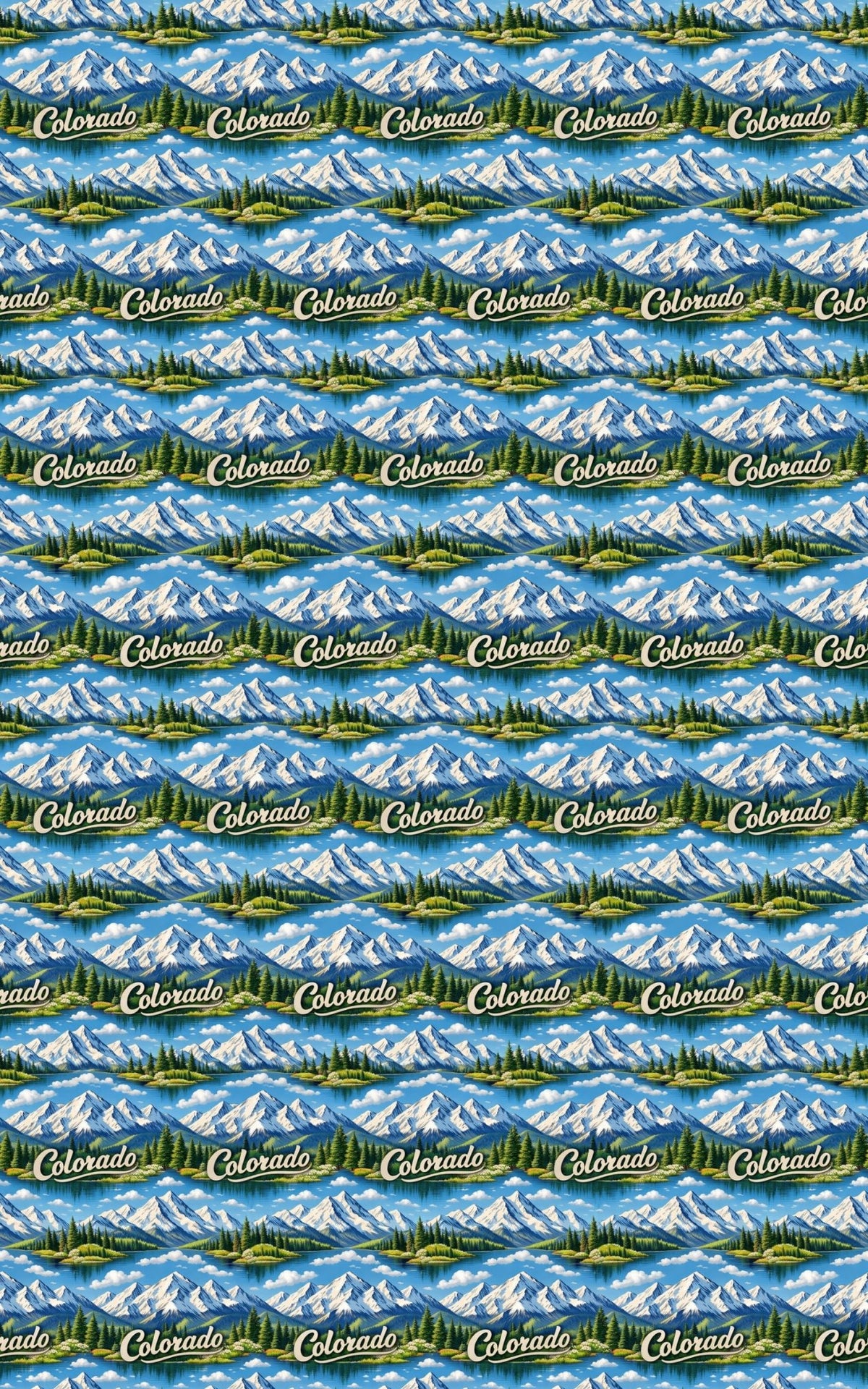 Colorado Alpine Peaks - London Penny Gift Wrap