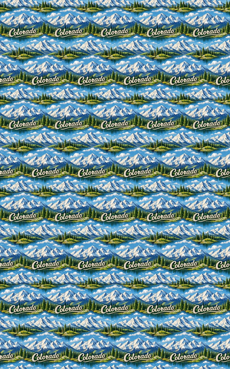 Colorado Alpine Peaks - London Penny Gift Wrap