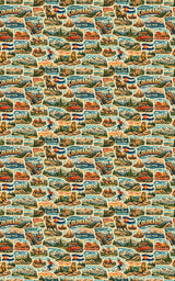 Colorado Postcard Memories - London Penny Gift Wrap