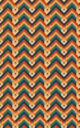 Corgi Chevron Chic - London Penny Gift Wrap