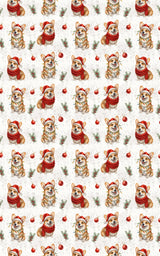 Mistletoe Morning Corgi - London Penny Gift Wrap