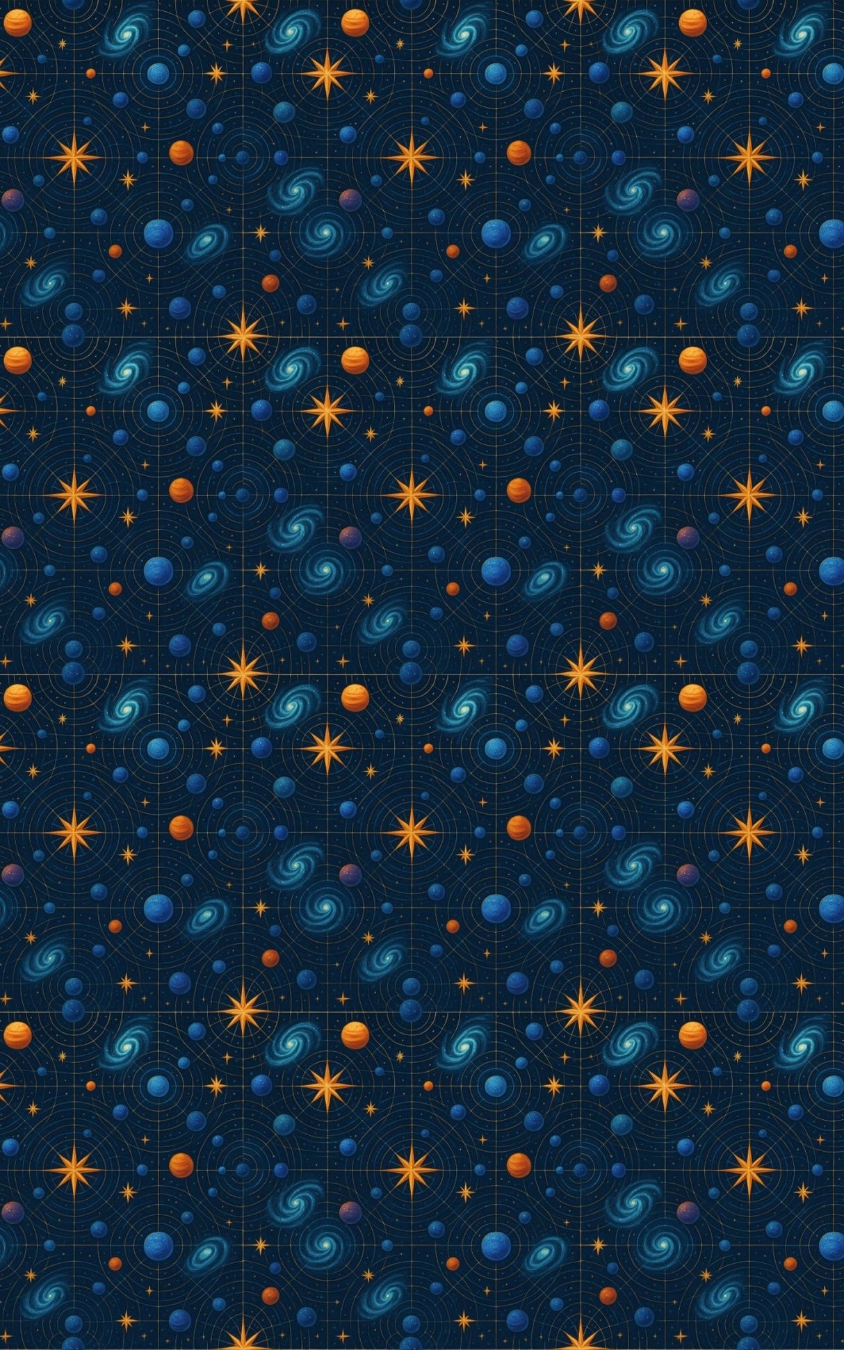 Cosmic Grid Matrix - London Penny Gift Wrap