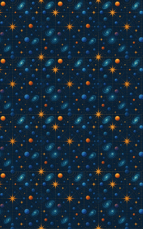 Cosmic Grid Matrix - London Penny Gift Wrap