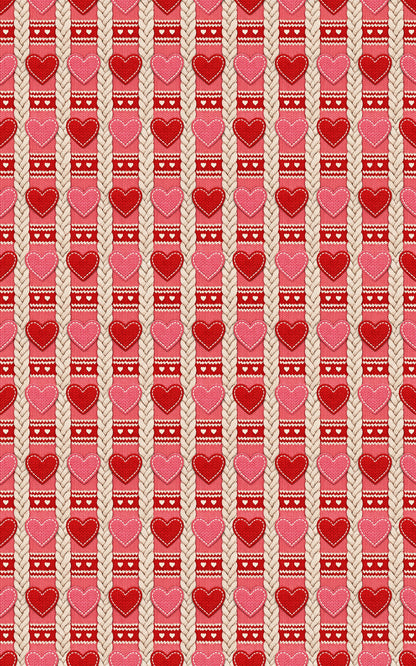 Cozy Knit Hearts