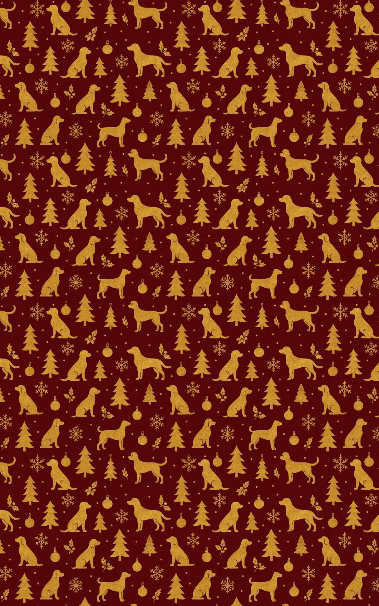 Crimson Canine - London Penny Gift Wrap