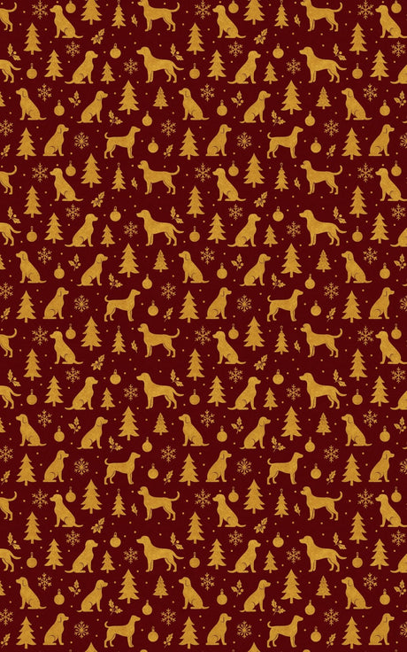 Crimson Canine - London Penny Gift Wrap
