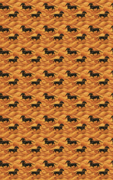 Dachshunds in the Dunes - London Penny Gift Wrap