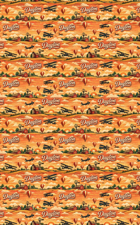 Dayton Wright Brothers Glow - London Penny Gift Wrap
