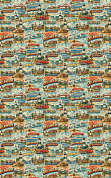 Delaware Postcard Memories - London Penny Gift Wrap