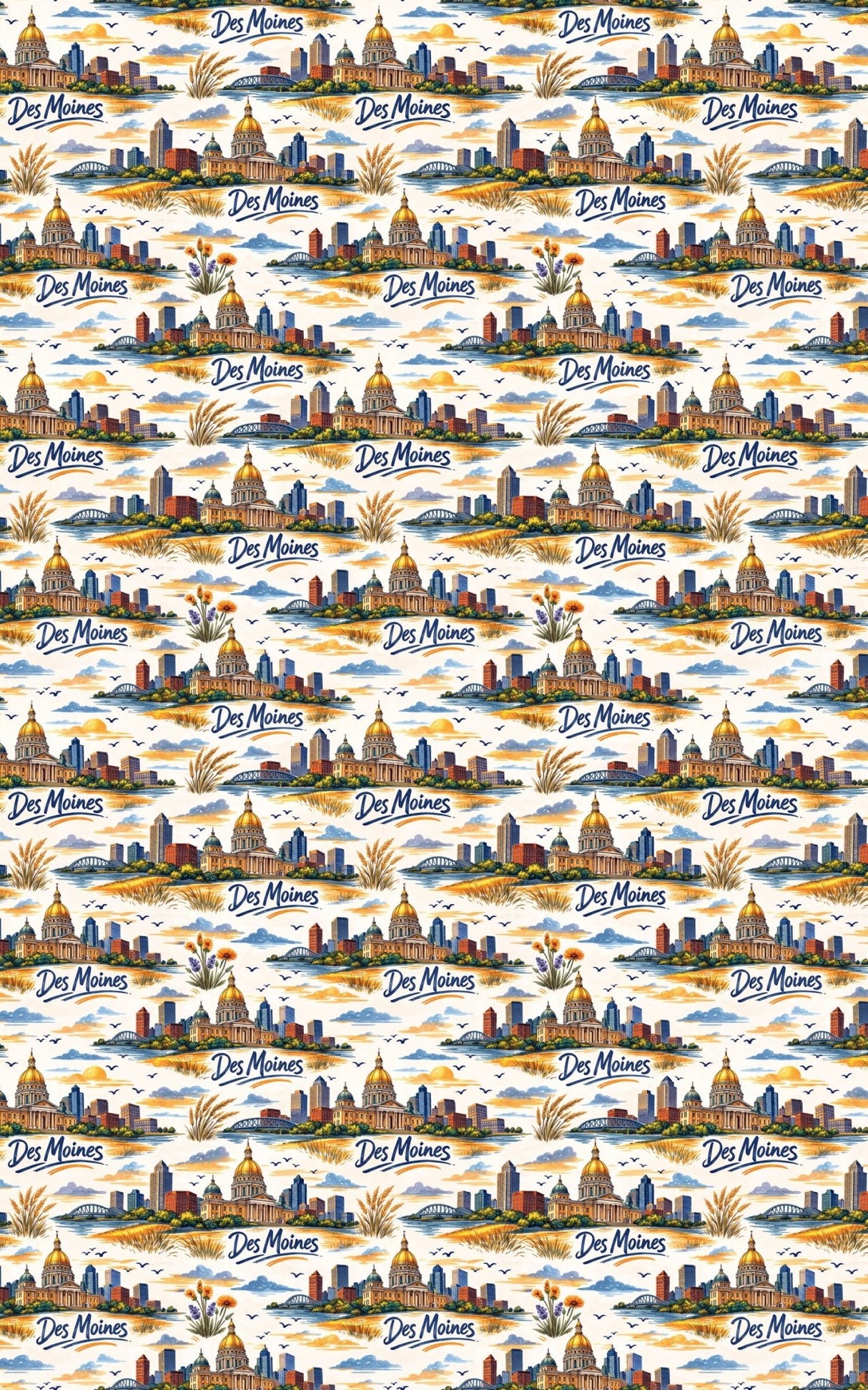 Des Moines Heartland Capitol - London Penny Gift Wrap