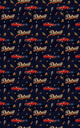 Detroit Motor City Memories - London Penny Gift Wrap