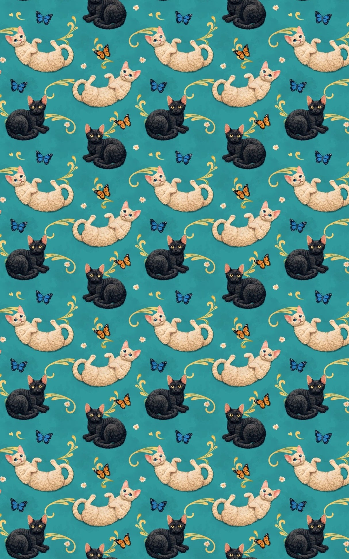 Devon Rex Whimsy - London Penny Gift Wrap