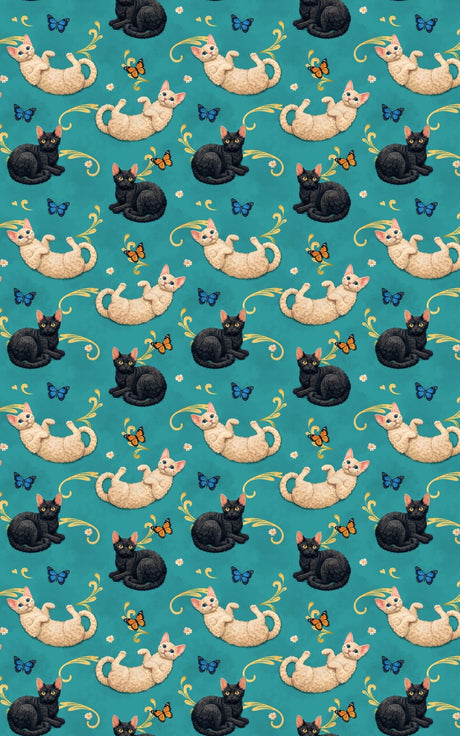 Devon Rex Whimsy - London Penny Gift Wrap