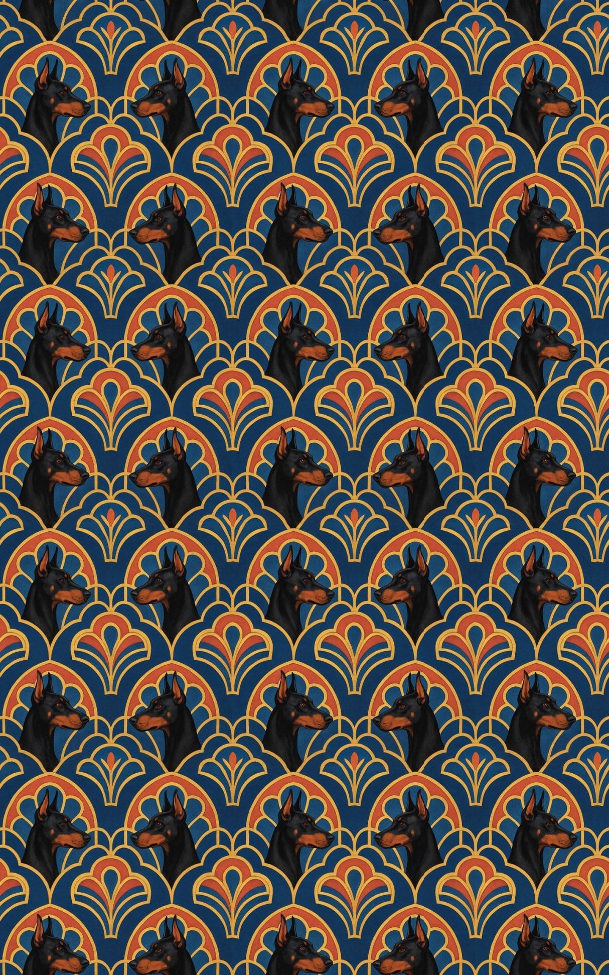 Doberman Deco - London Penny Gift Wrap