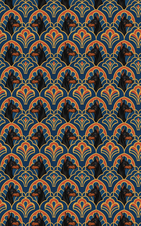 Doberman Deco - London Penny Gift Wrap