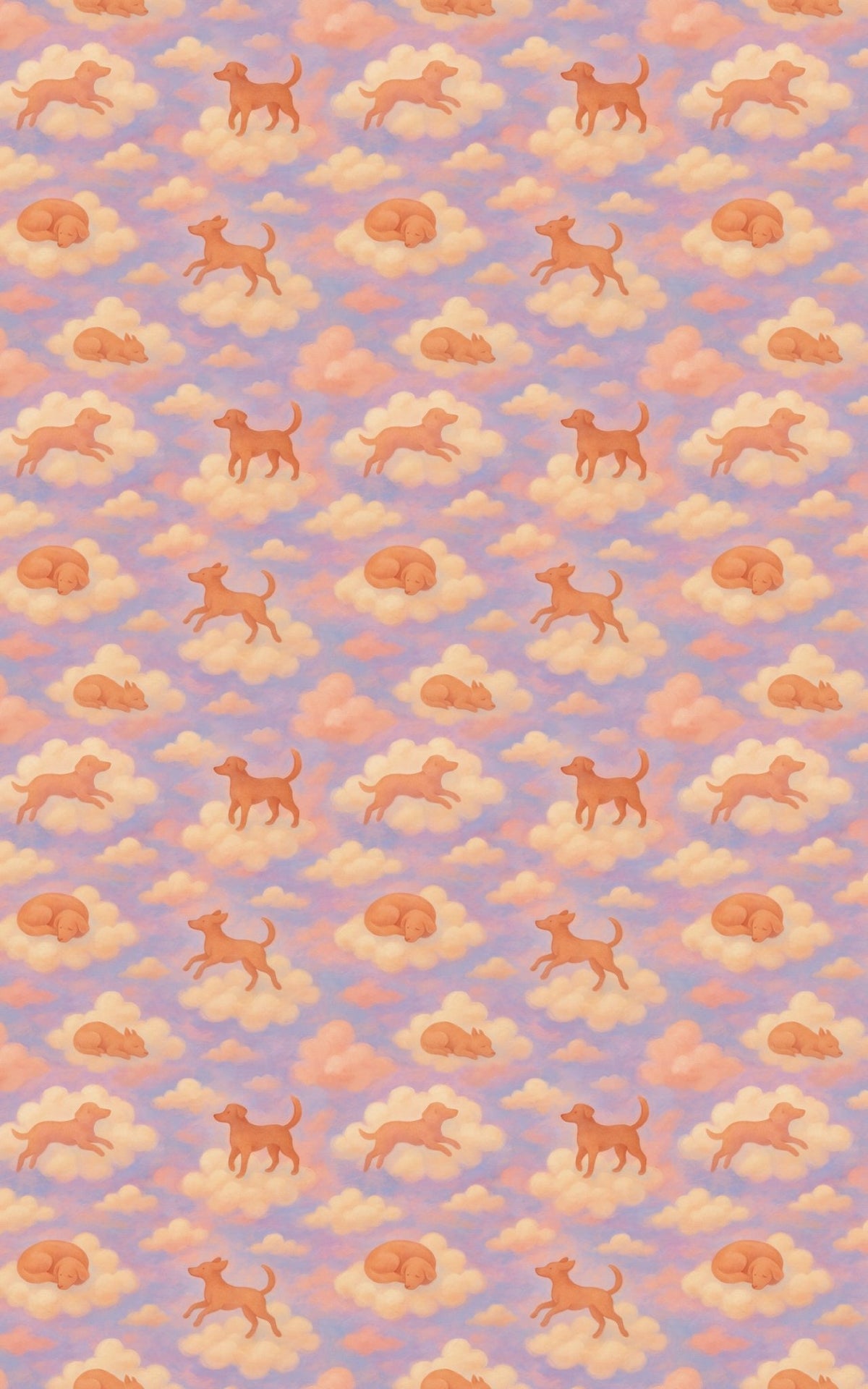 Dog & Daydream Clouds - London Penny Gift Wrap
