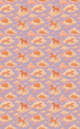 Dog & Daydream Clouds - London Penny Gift Wrap
