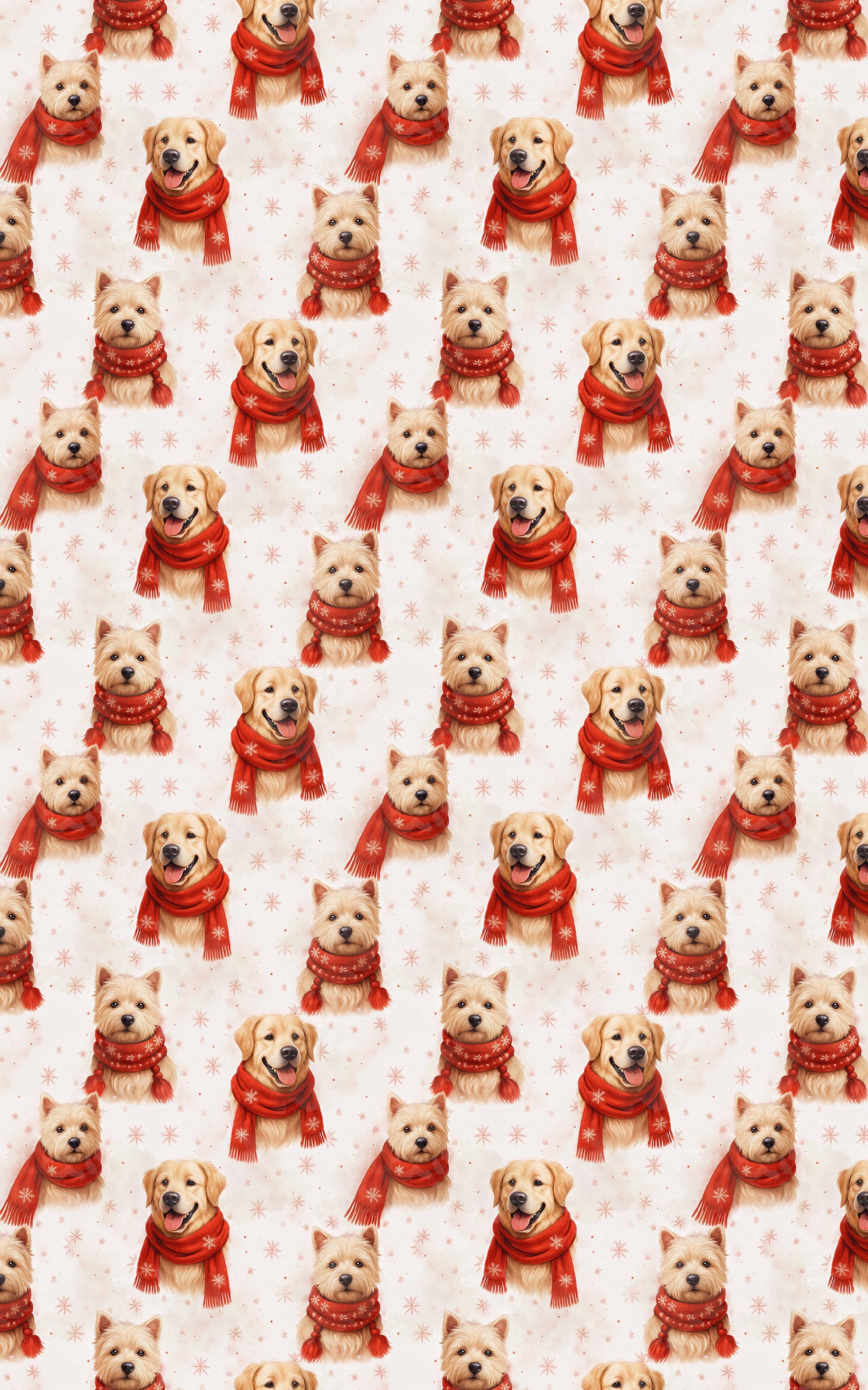 Dogs in Winter Scarves