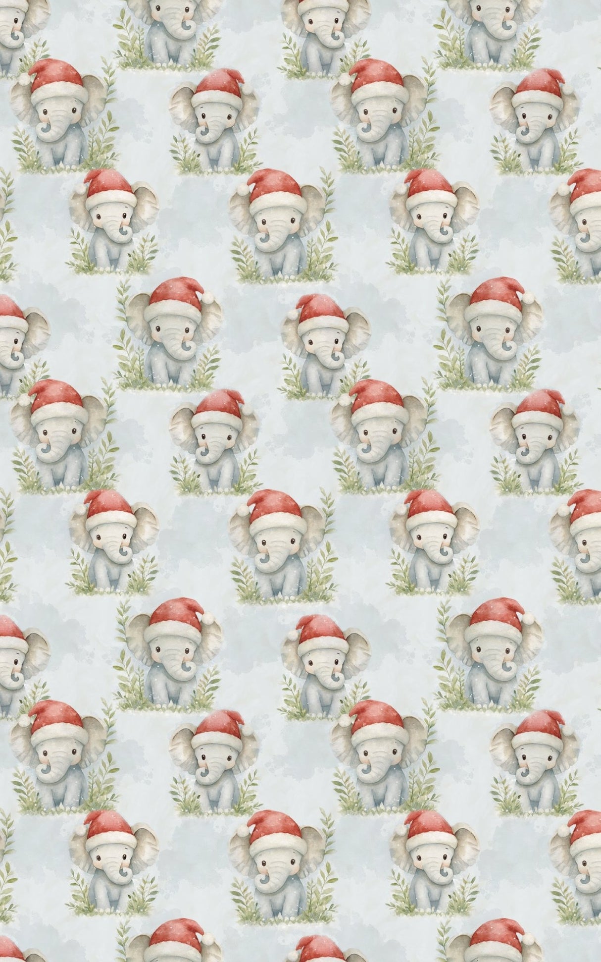 Jolly Christmas Elephants - London Penny Gift Wrap