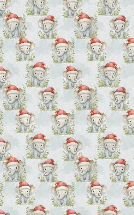 Jolly Christmas Elephants - London Penny Gift Wrap