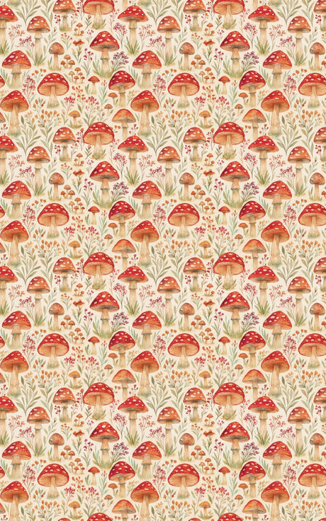 Mushroom Meadow - London Penny Gift Wrap