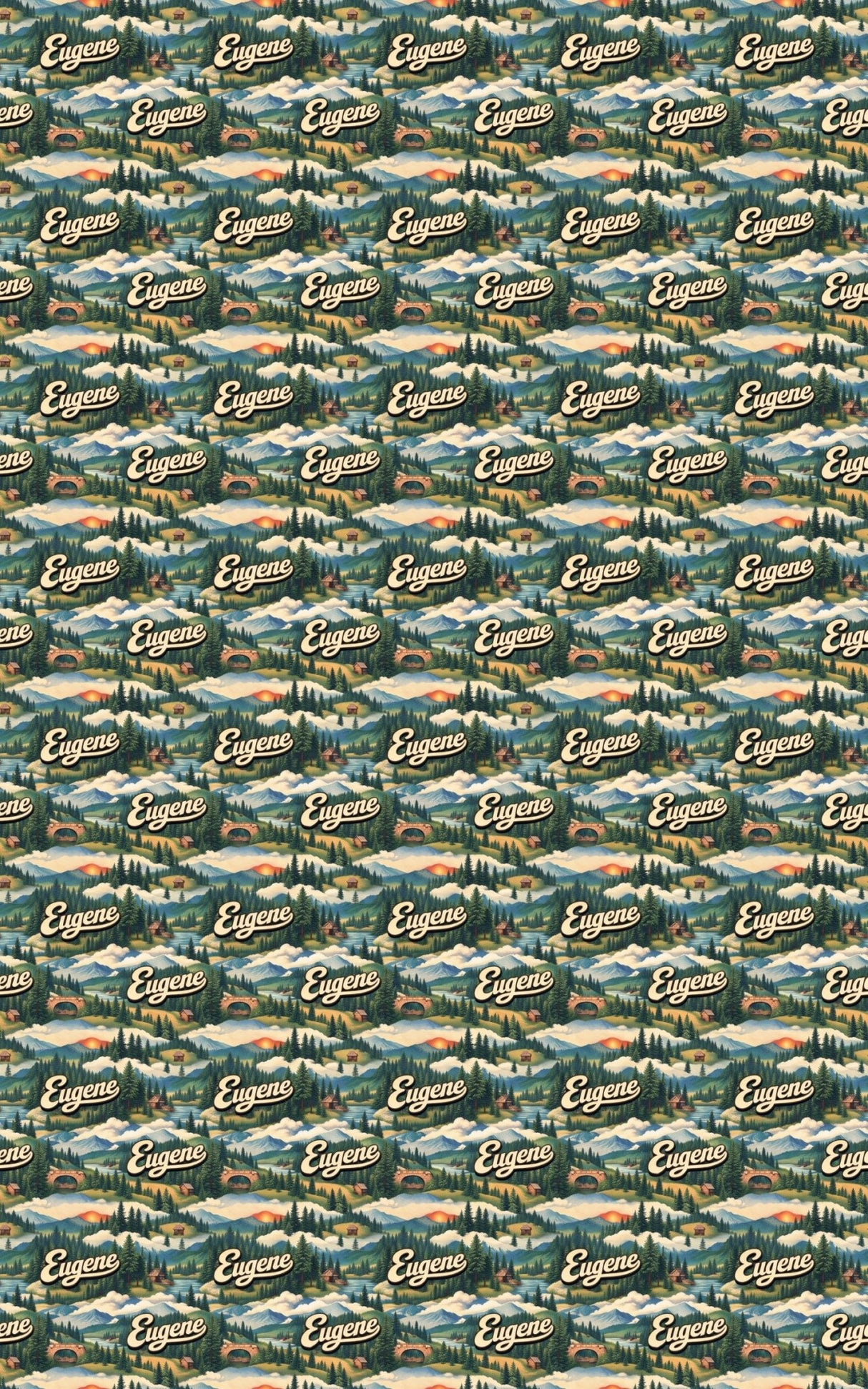 Eugene Track & Timber - London Penny Gift Wrap