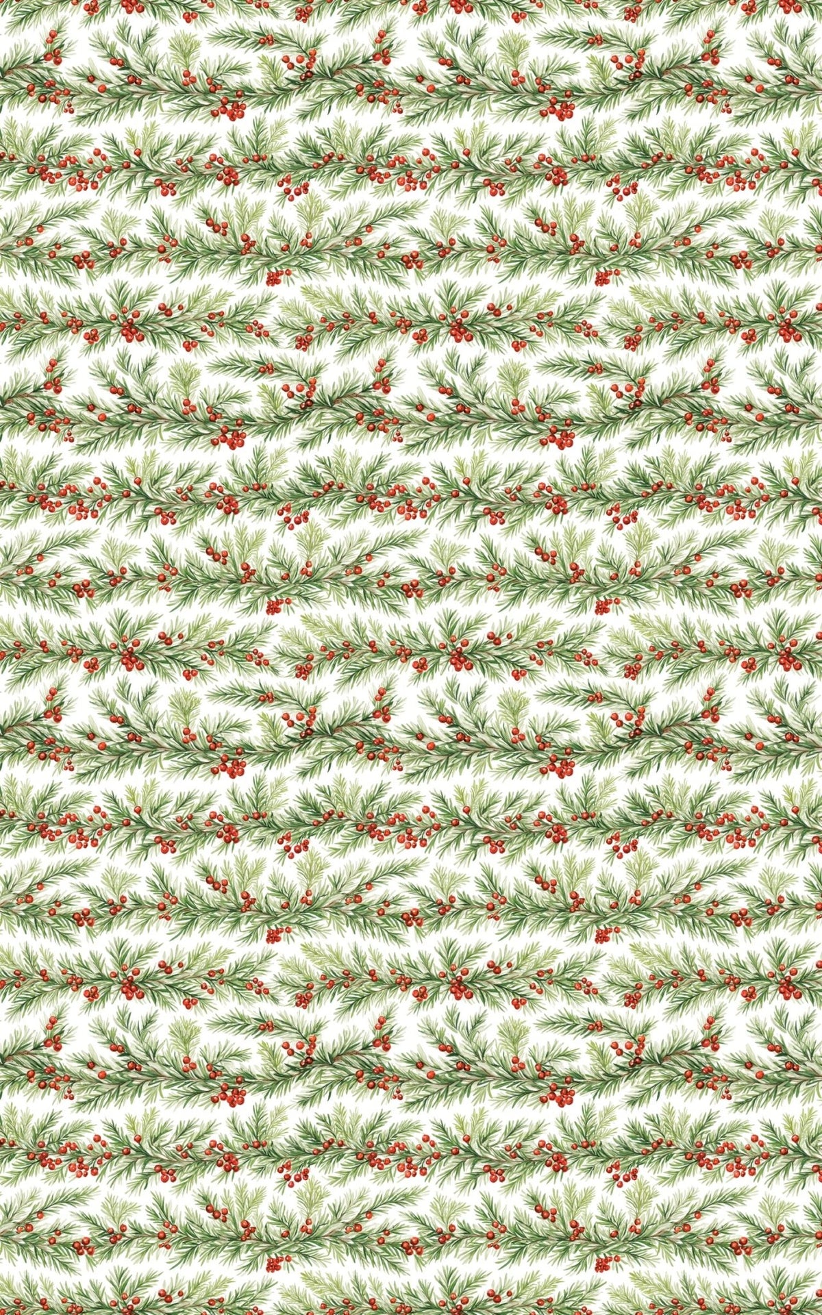 Evergreen Border Wrap - London Penny Gift Wrap
