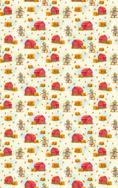 Autumn Barnyard - London Penny Gift Wrap