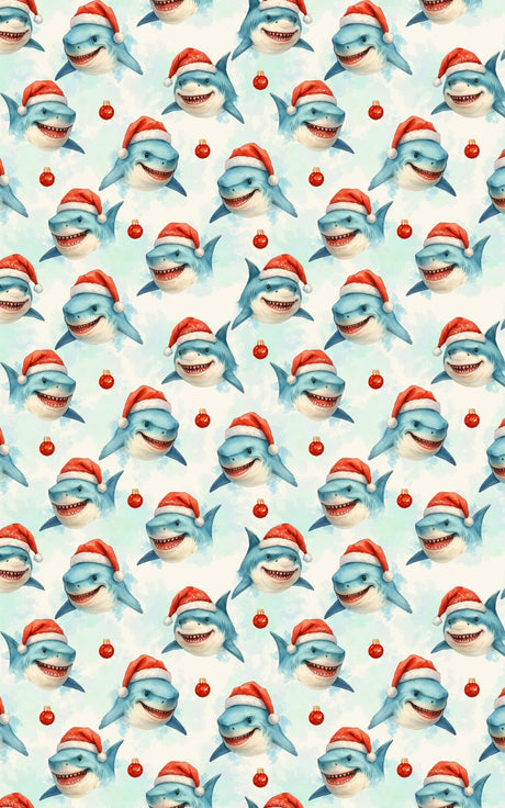 Festive Great Whites - London Penny Gift Wrap
