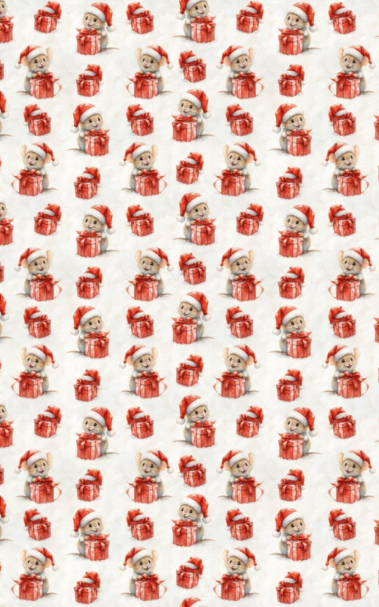 Festive Little Mice - London Penny Gift Wrap