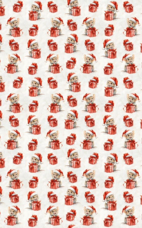 Festive Little Mice - London Penny Gift Wrap