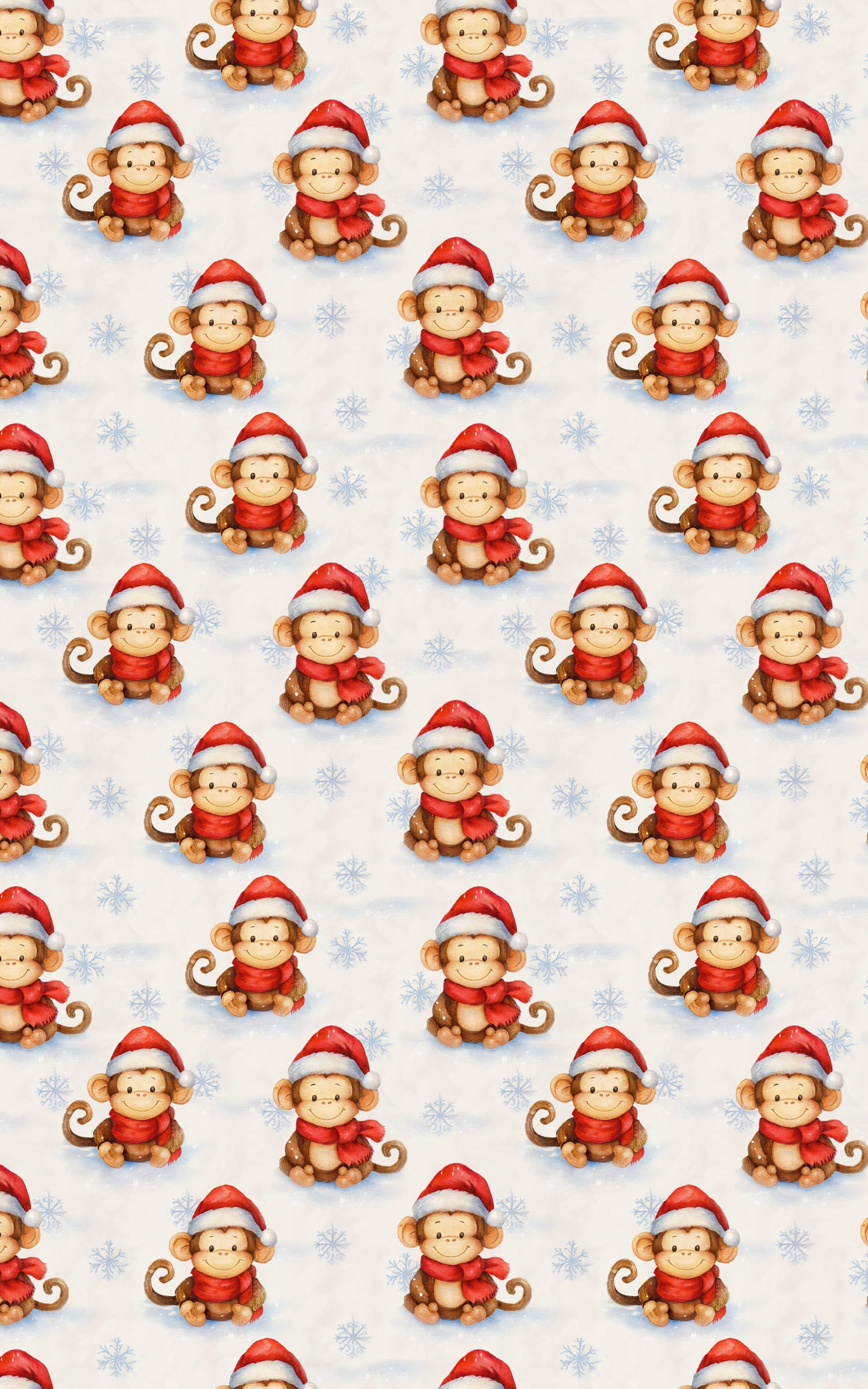 Festive Snowy Monkey
