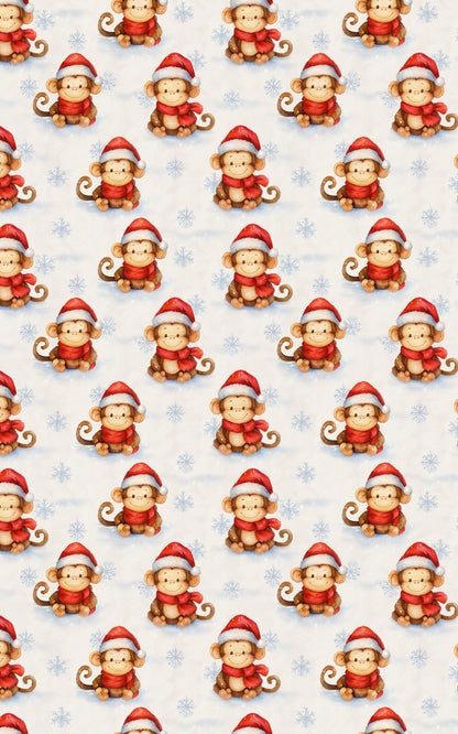 Festive Snowy Monkey