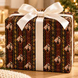 Personalized Inca Weave Wrapping Paper | Custom Gift Wrap - London Penny Gift Wrap