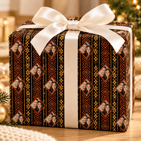 Personalized Inca Weave Wrapping Paper | Custom Gift Wrap - London Penny Gift Wrap