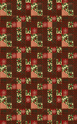Festive Quilt Patch - London Penny Gift Wrap
