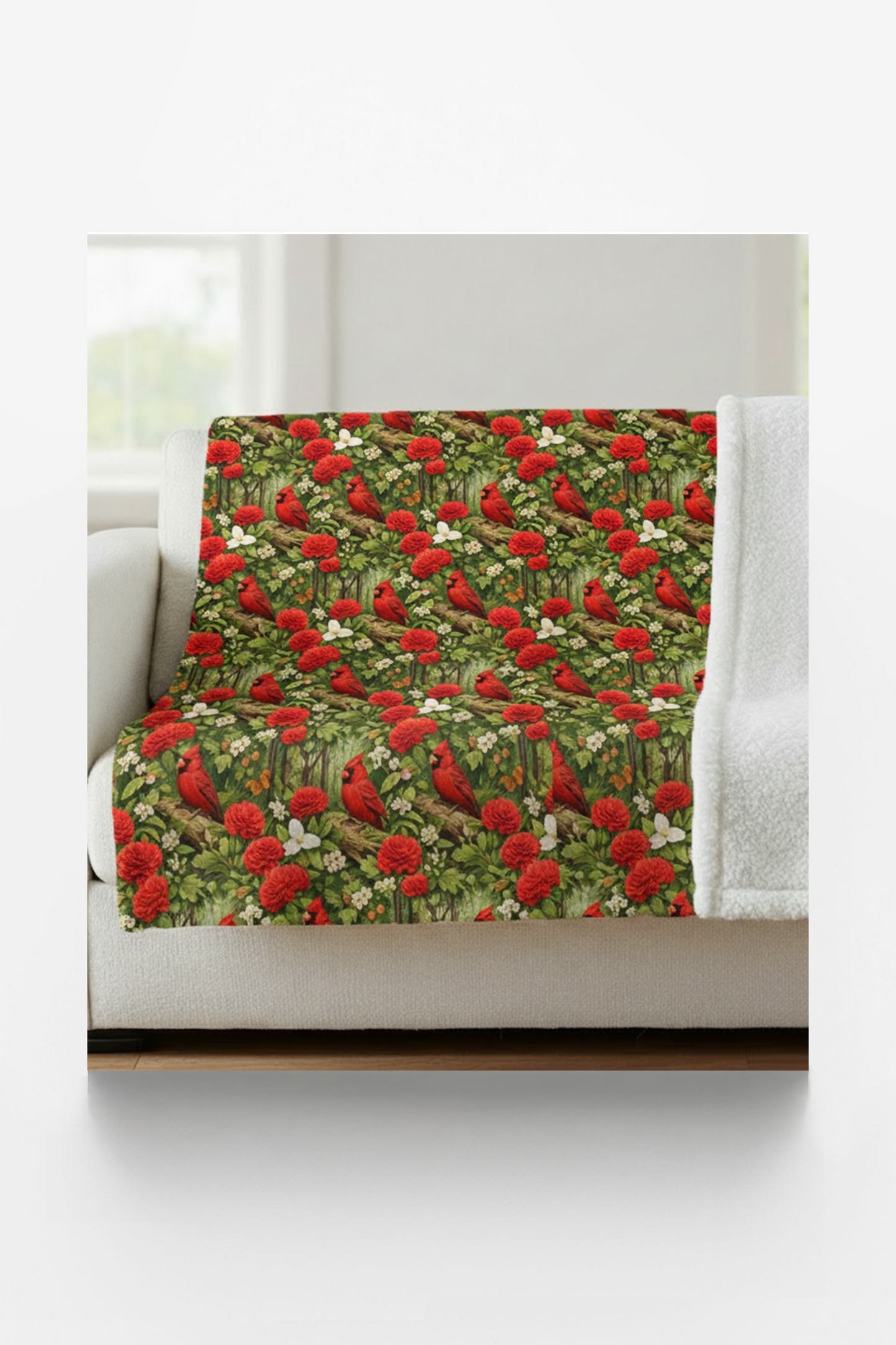 Ohio Flora & Fauna Sherpa Blanket