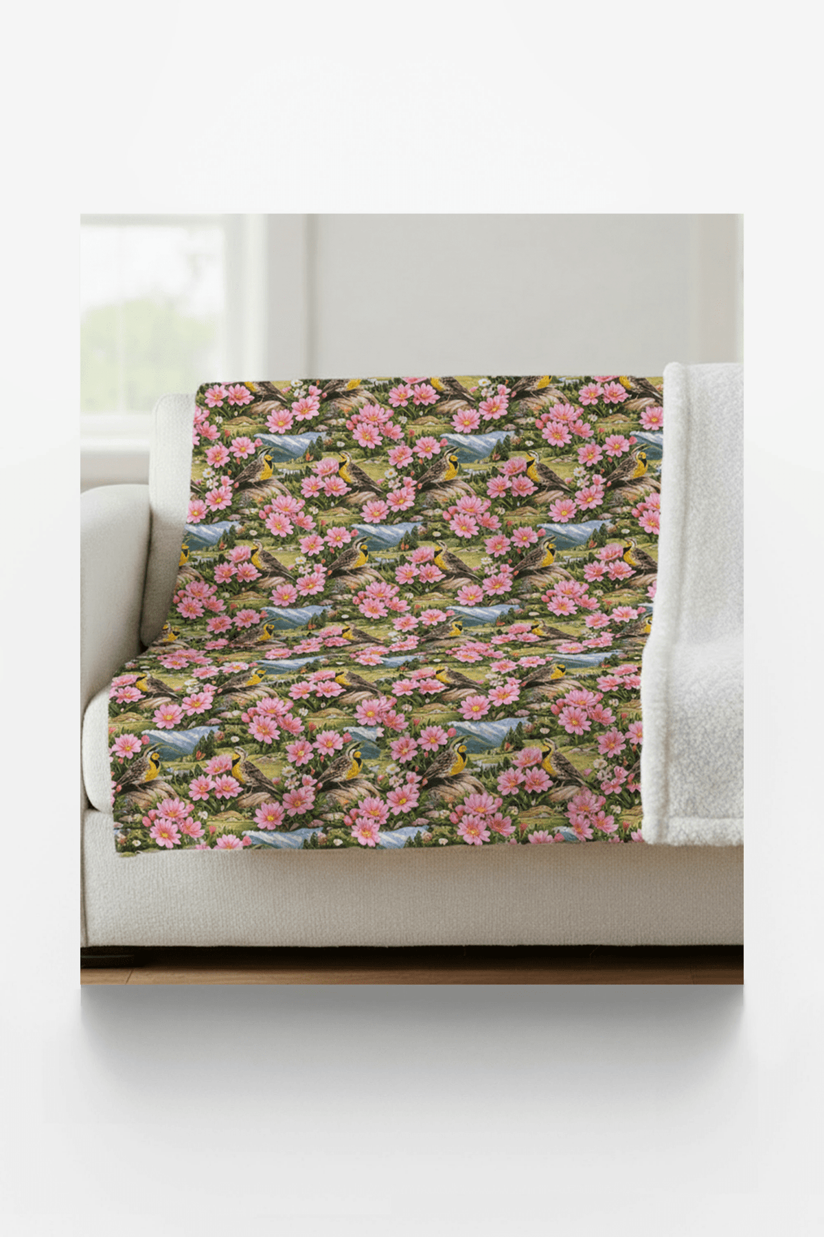 Montana Flora & Fauna Sherpa Blanket - London Penny Gift Wrap