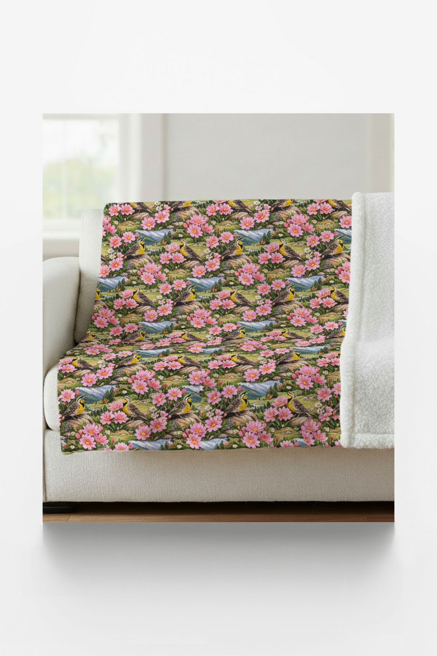 Montana Flora & Fauna Sherpa Blanket