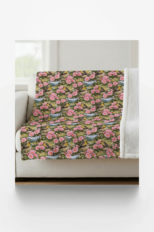 Montana Flora & Fauna Sherpa Blanket - London Penny Gift Wrap