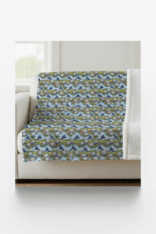 Colorado Flora & Fauna Sherpa Blanket - London Penny Gift Wrap