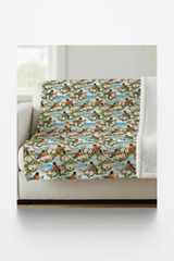 Michigan Flora & Fauna Sherpa Blanket - London Penny Gift Wrap