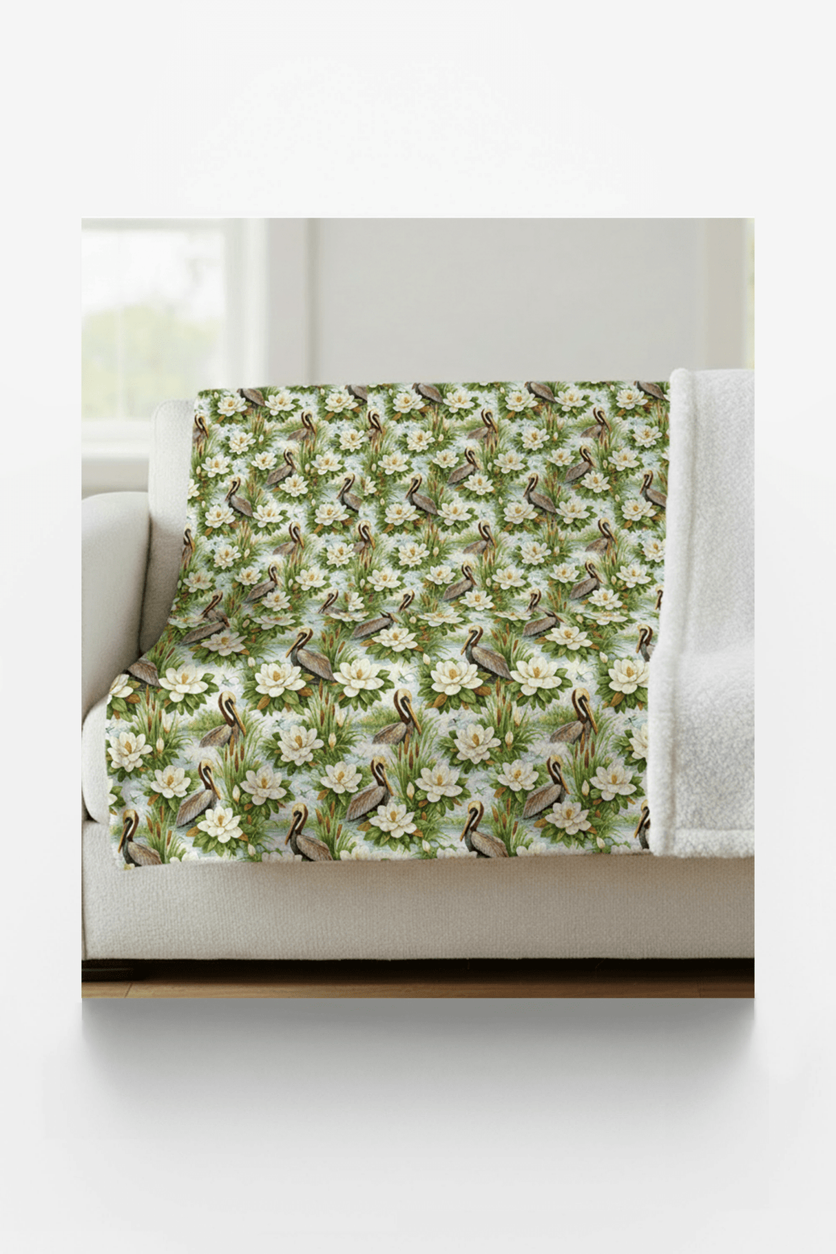 Louisiana Flora & Fauna Sherpa Blanket - London Penny Gift Wrap