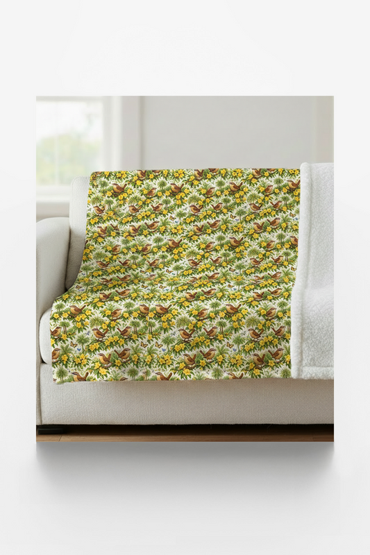 South Carolina Flora & Fauna Sherpa Blanket